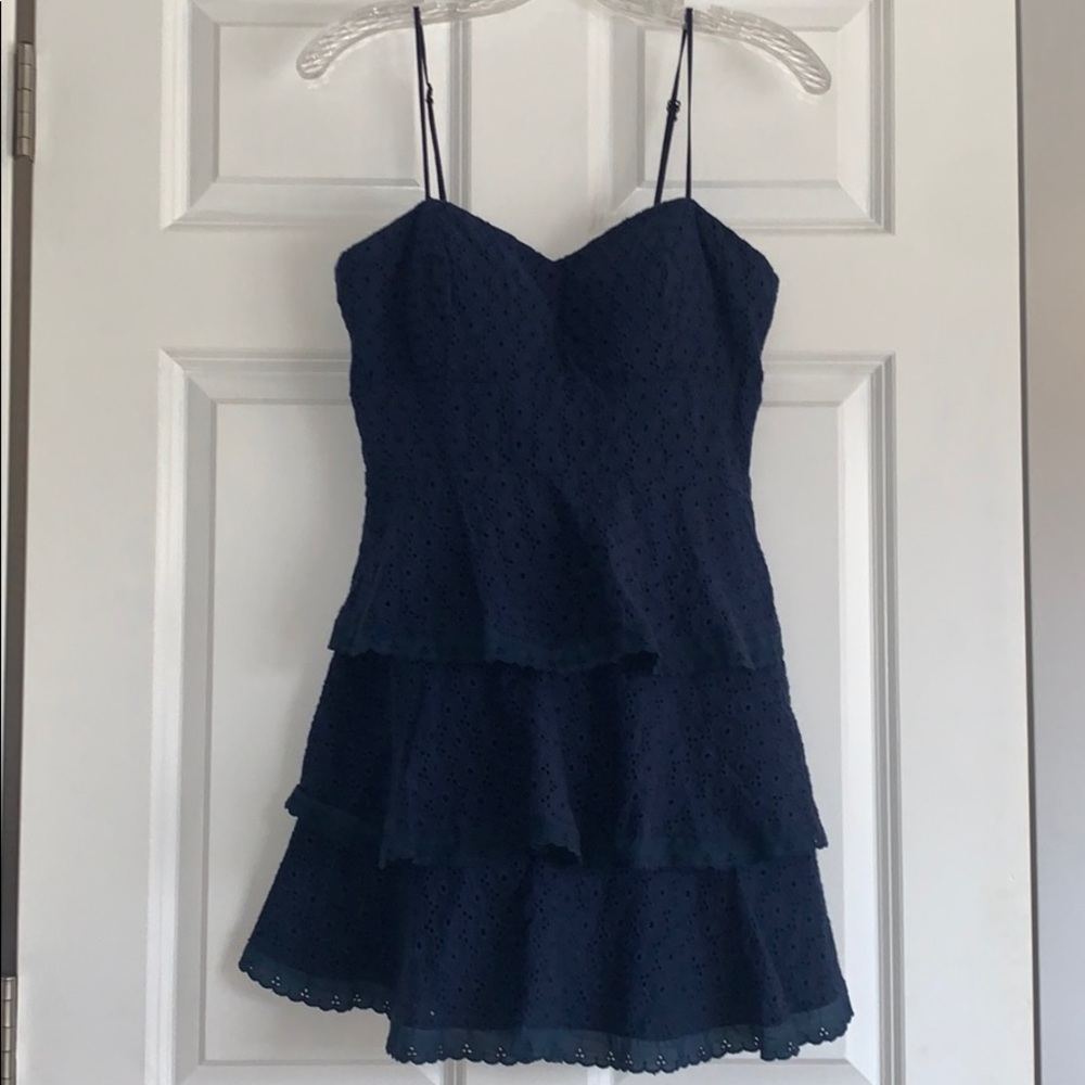 blue dress